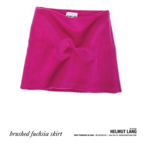 Helmut Lang Re-Edition Brush Fuchsia Mini Skirt